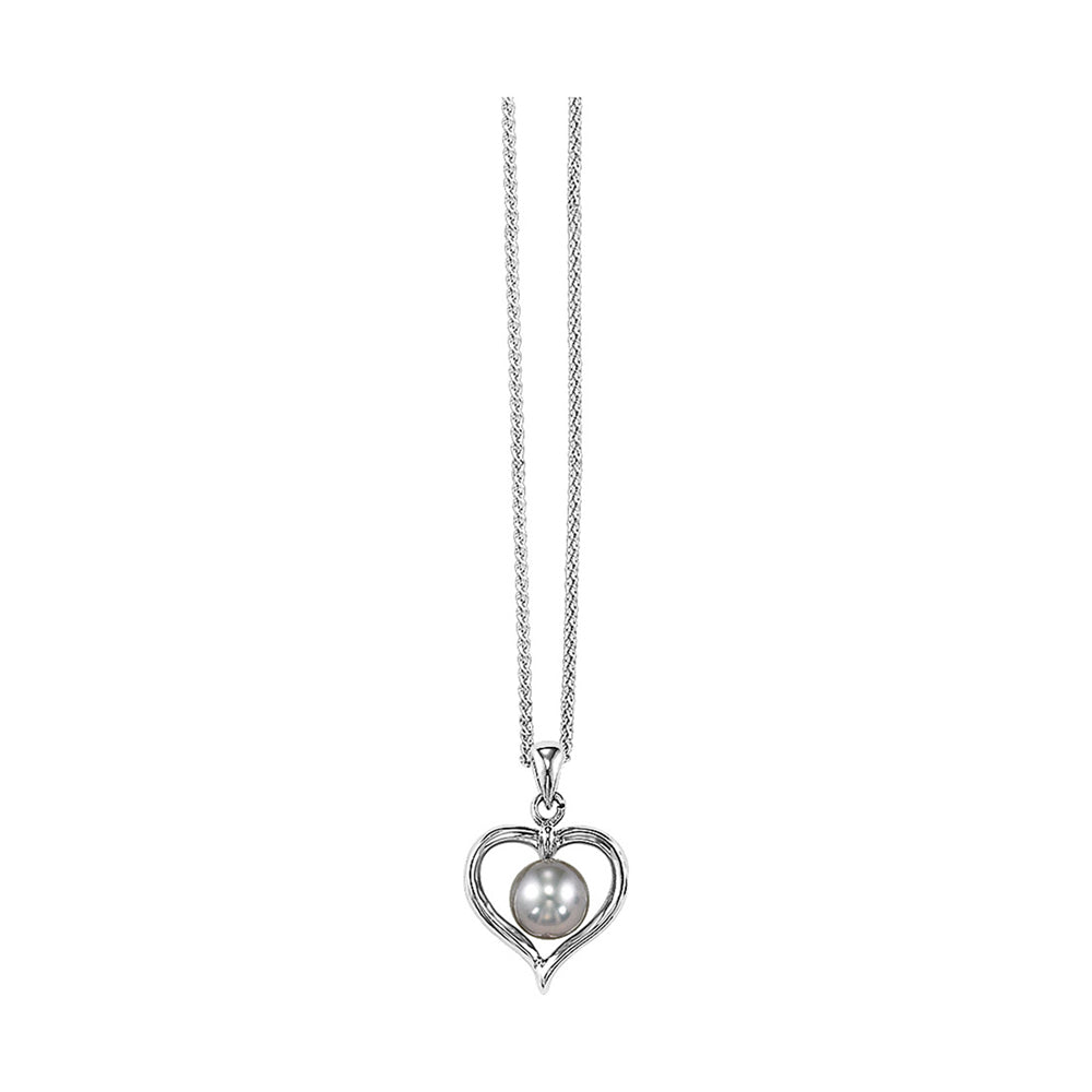 Silver White & Pearl Pendant