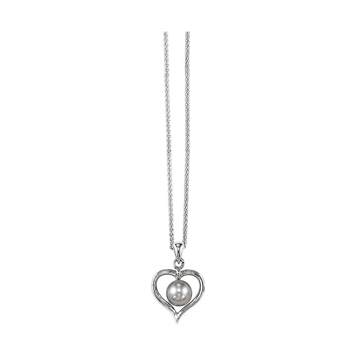 Silver White & Pearl Pendant