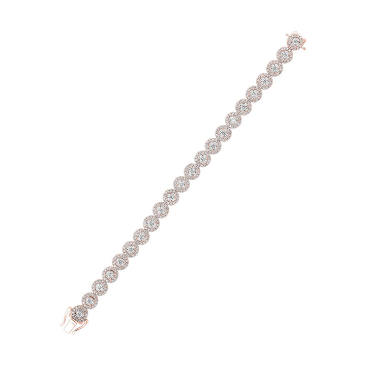 14Kt Rose Gold Diamond 5Ctw Bracelet