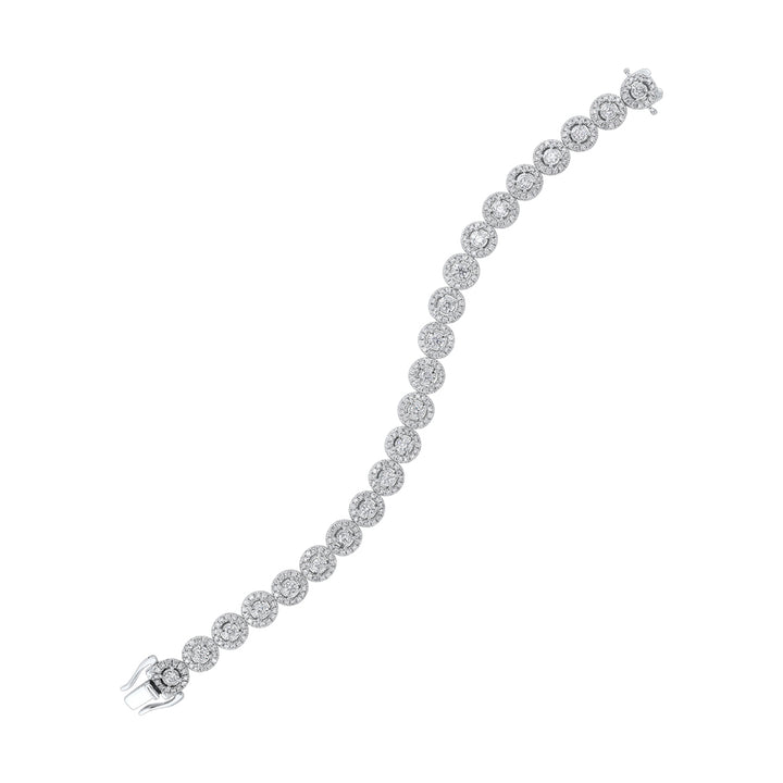 14Kt White Gold Diamond 5Ctw Bracelet
