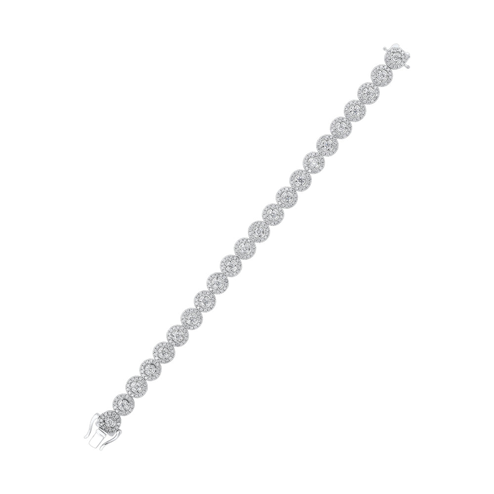 14Kt White Gold Diamond 5Ctw Bracelet