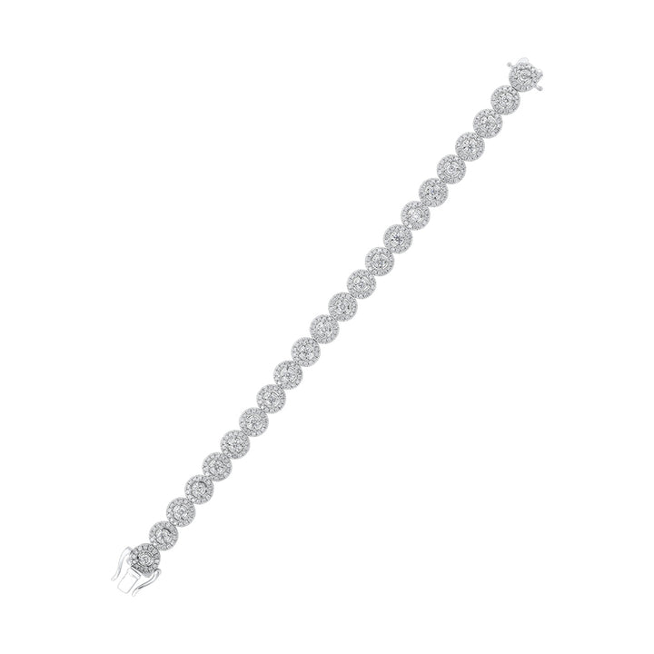 14Kt White Gold Diamond 5Ctw Bracelet