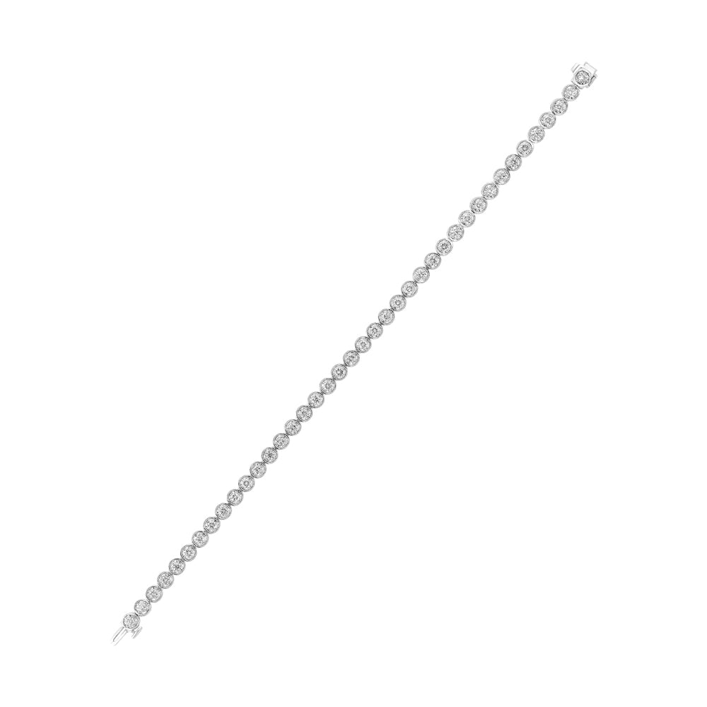 14Kt White Gold Diamond 1Ctw Bracelet