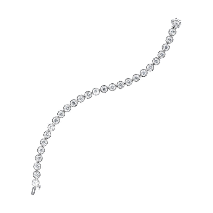 14Kt White Gold Diamond 3Ctw Bracelet