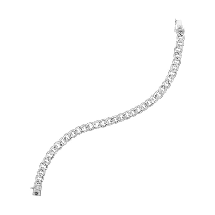 14Kt White Gold Diamond 1 1/2Ctw Bracelet