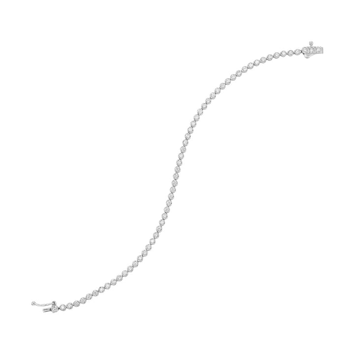 14Kt White Gold Diamond 1Ctw Bracelet