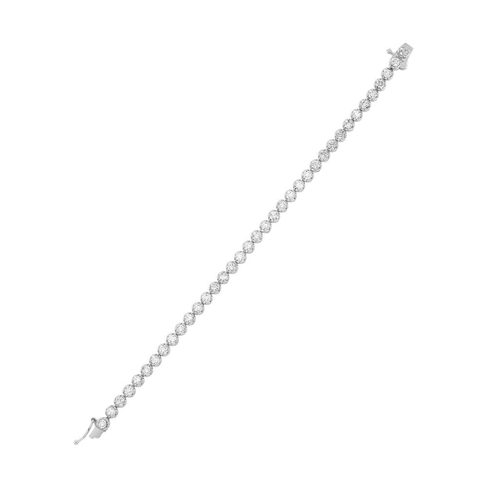 14Kt White Gold Diamond 5Ctw Bracelet