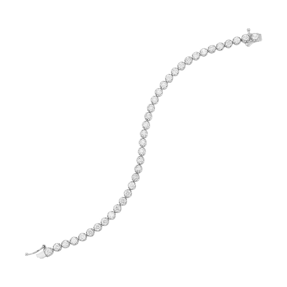 14Kt White Gold Diamond 5Ctw Bracelet