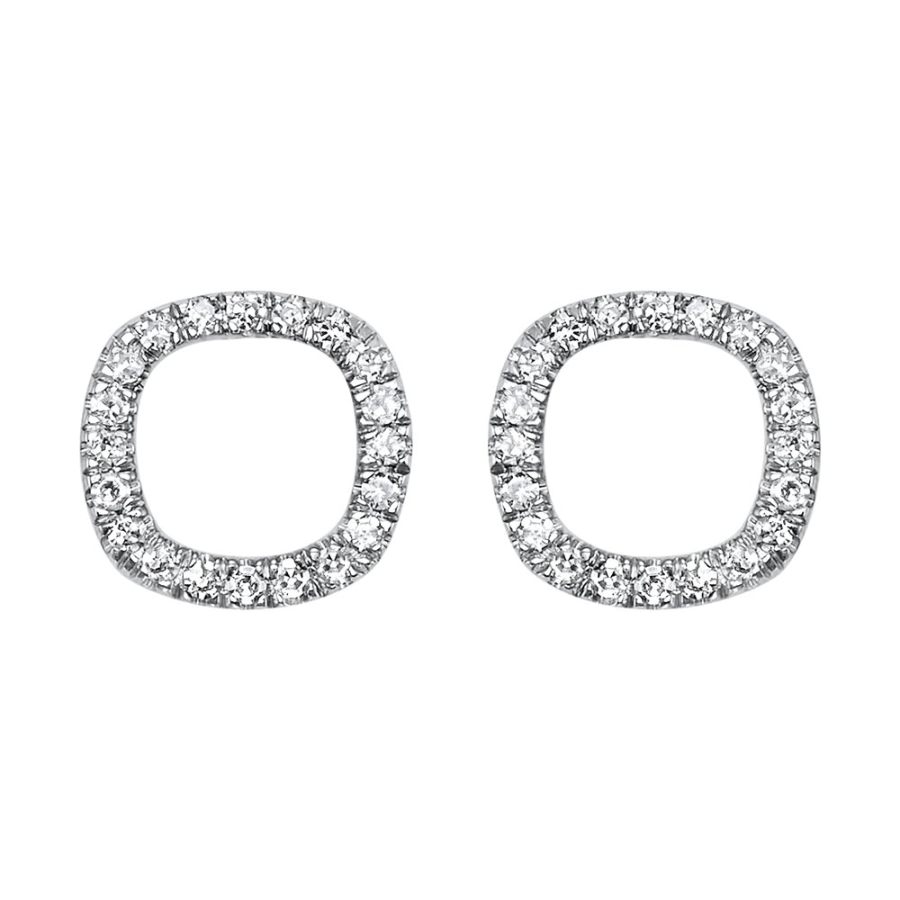 14Kt White Gold Diamond 1/15Ctw Earring