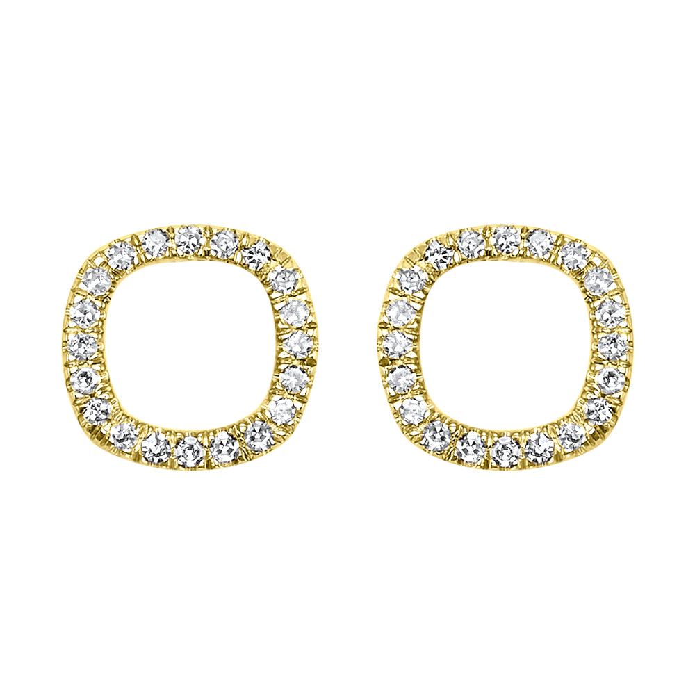 14Kt Yellow Gold Diamond 1/15Ctw Earring