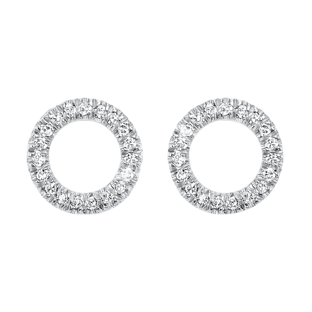 14Kt White Gold Diamond 1/20Ctw Earring