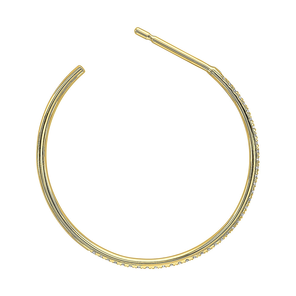 14Kt Yellow Gold Diamond 1/15Ctw Earring
