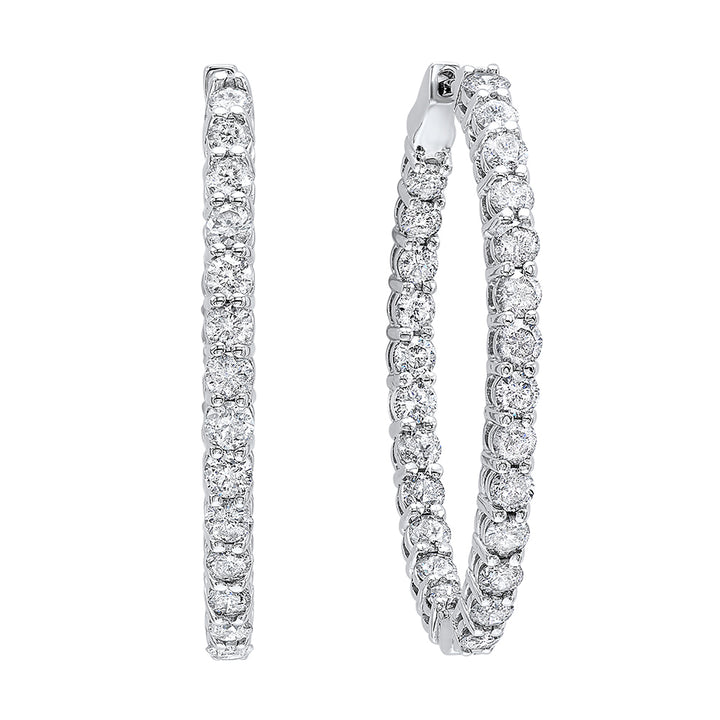 14Kt White Gold Diamond 2Ctw Earring