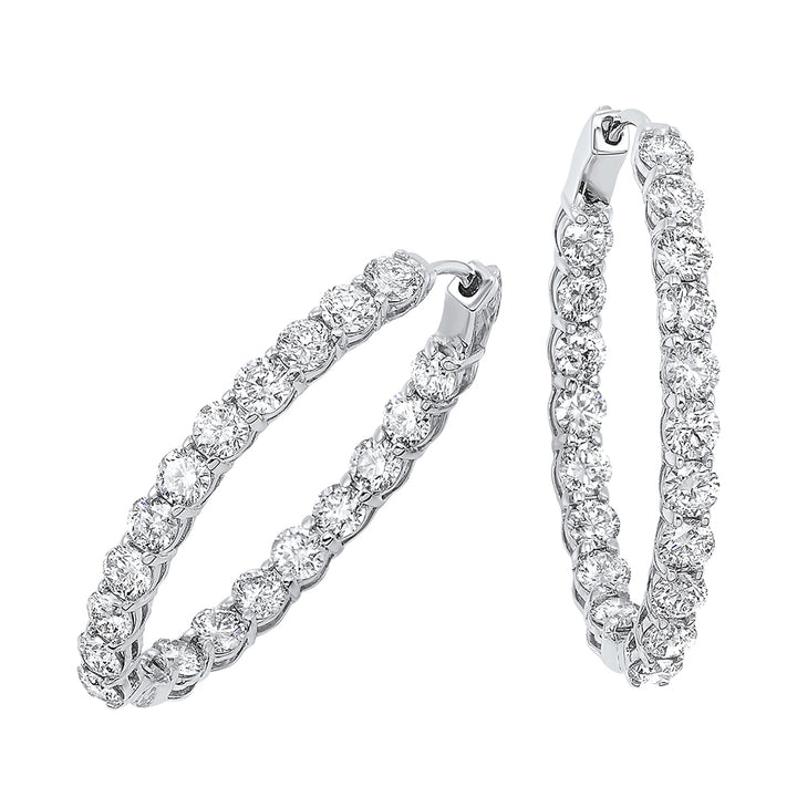 14Kt White Gold Diamond 5Ctw Earring