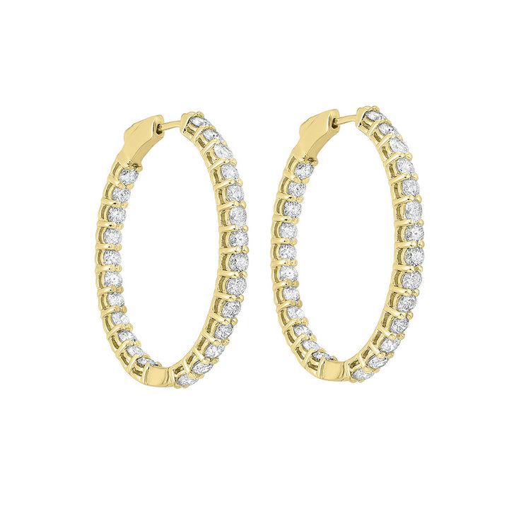 14Kt Yellow Gold Diamond 5Ctw Earring