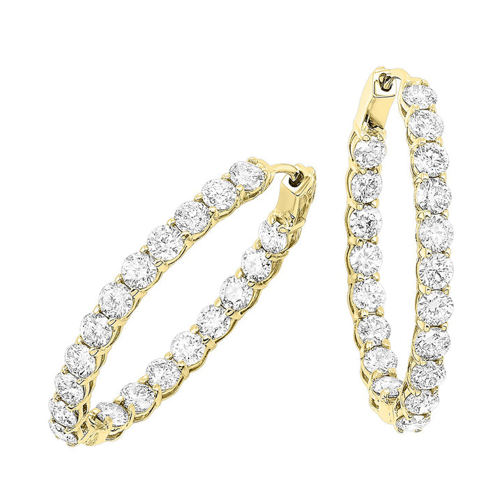 14Kt Yellow Gold Diamond 5Ctw Earring