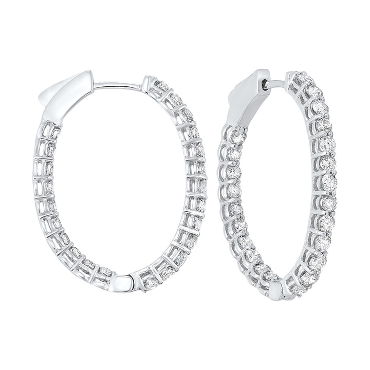 14Kt White Gold Diamond 2Ctw Earring