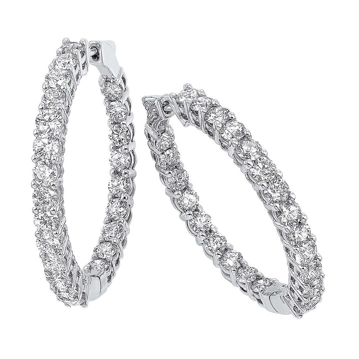 14Kt White Gold Diamond 5Ctw Earring
