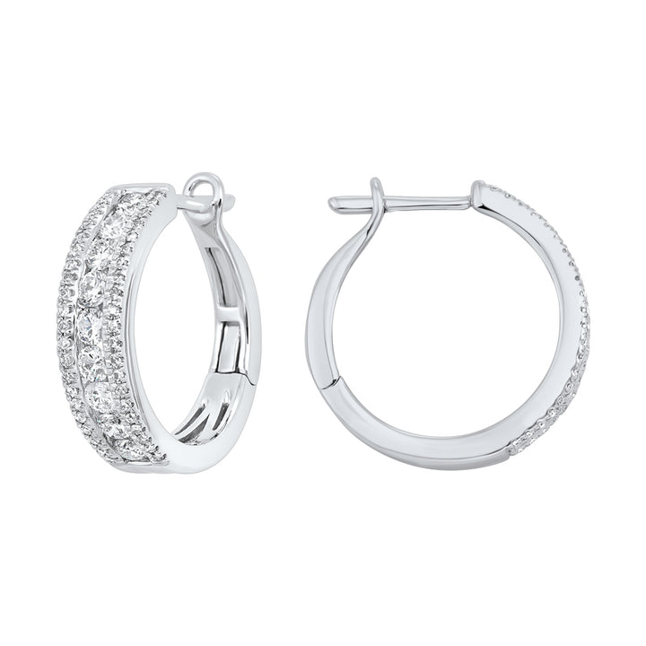14Kt White Gold Diamond 1Ctw Earring