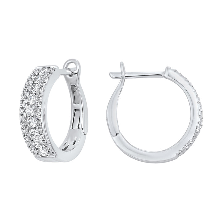 14Kt White Gold Diamond 1/2Ctw Earring