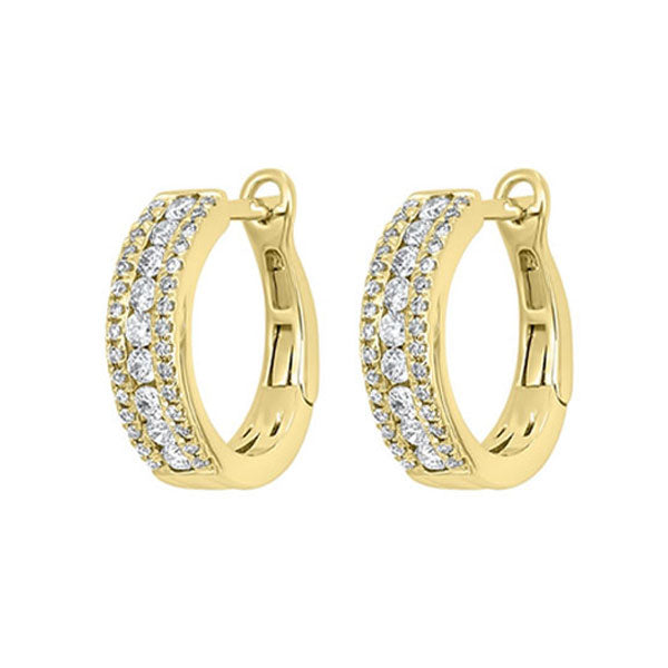 14Kt Yellow Gold Diamond 1/2Ctw Earring