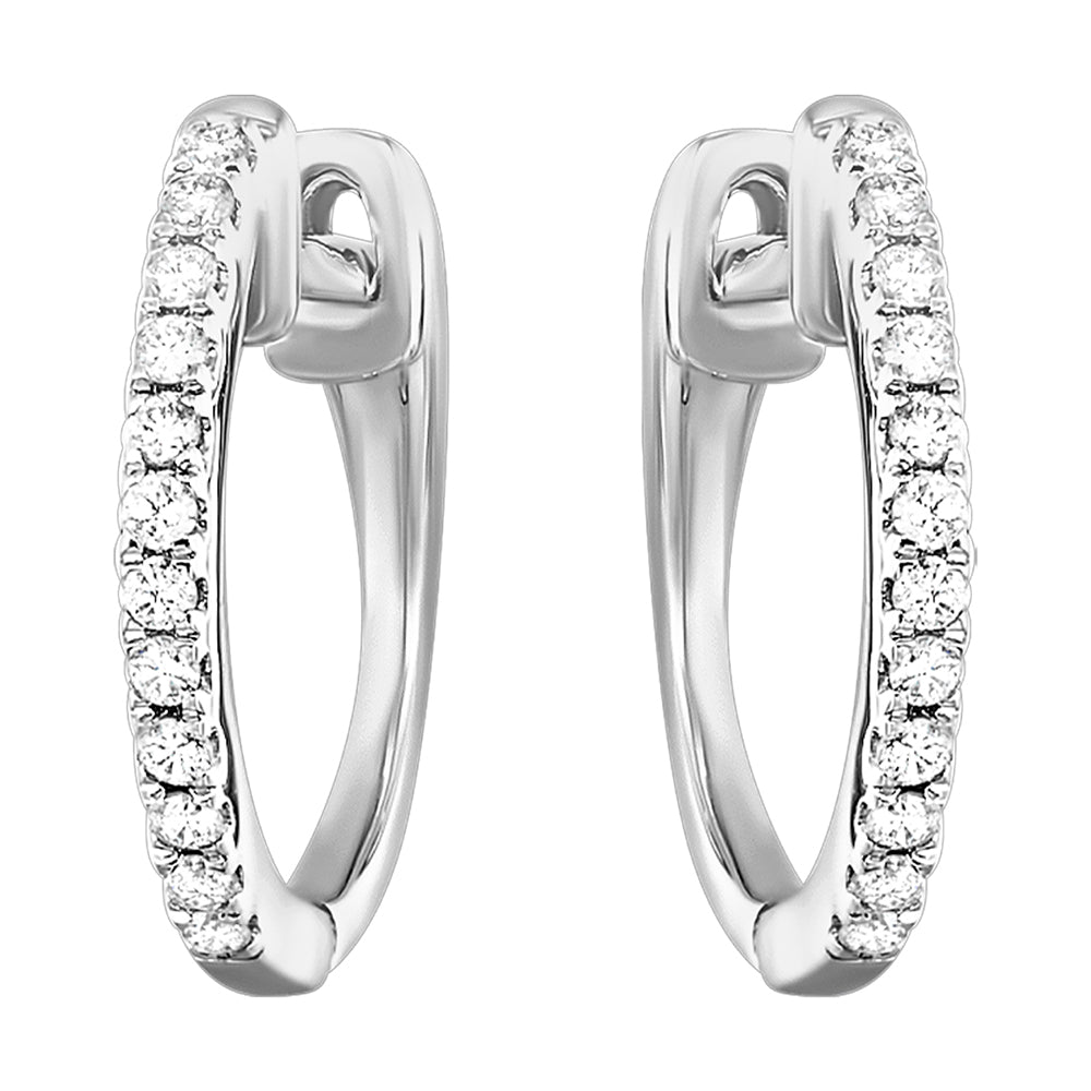 10Kt White Gold Diamond 1/10Ctw Earring