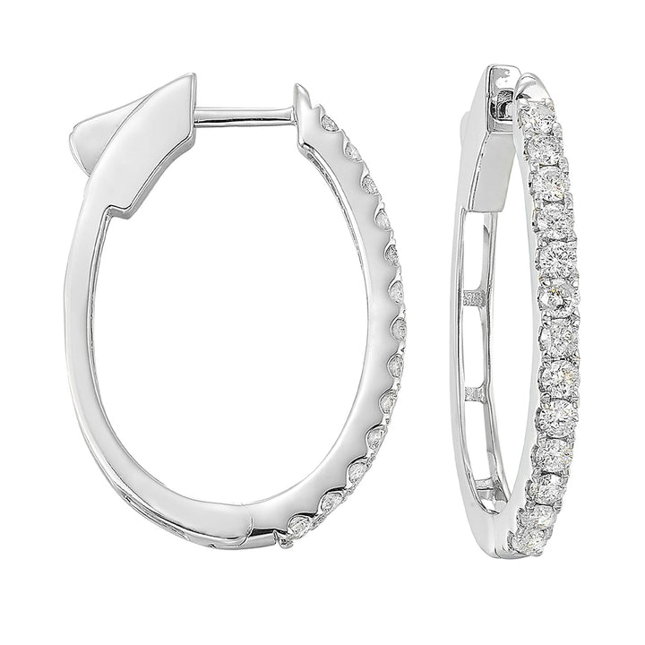 14Kt White Gold Diamond 1/4Ctw Earring