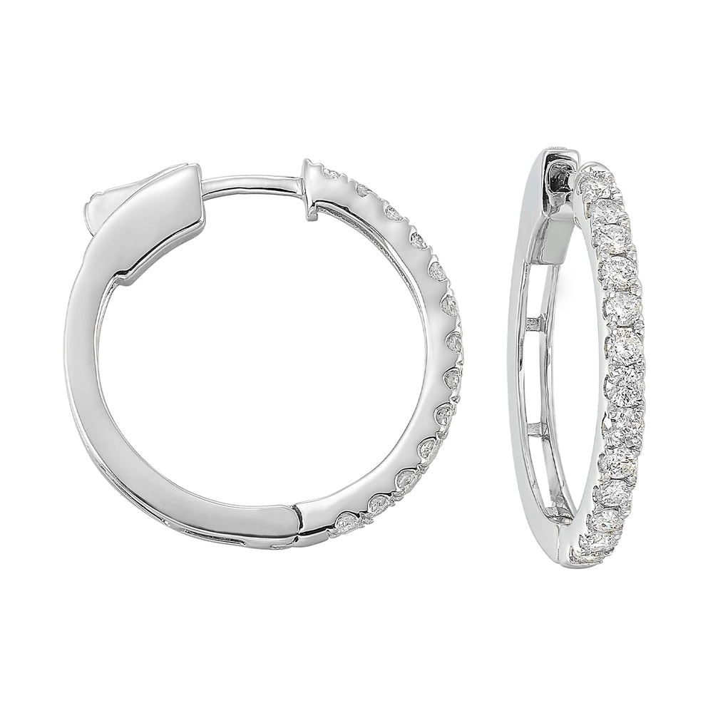 14Kt White Gold Diamond 1/4Ctw Earring