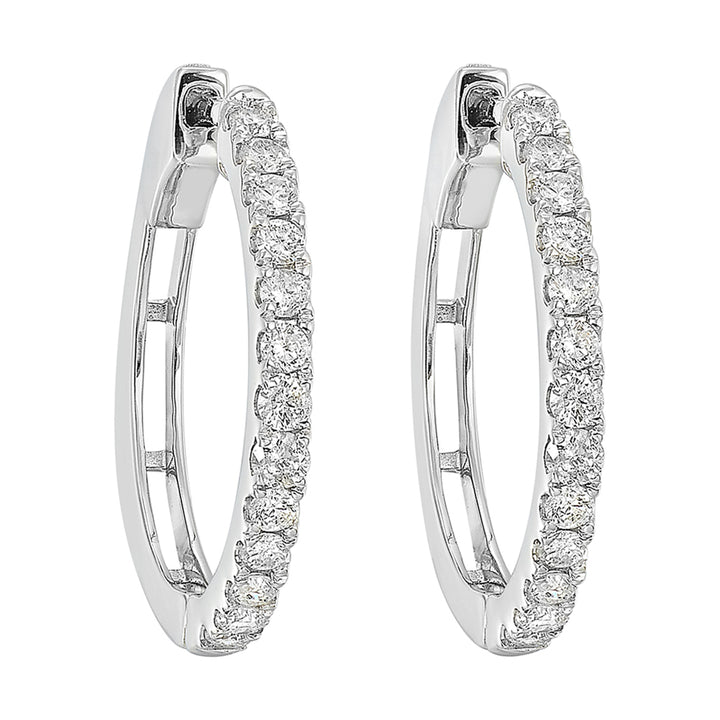 14Kt White Gold Diamond 1/4Ctw Earring