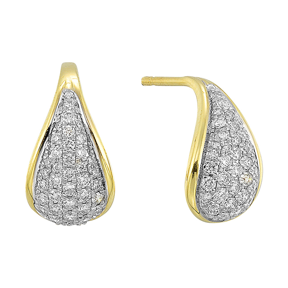 14Kt Yellow Gold Diamond 1/2Ctw Earring