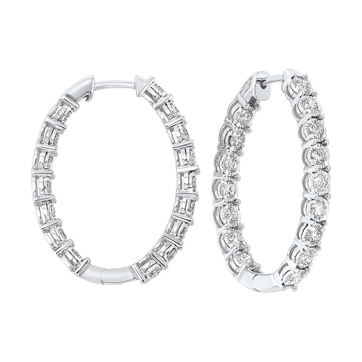 14Kt White Gold Diamond 2Ctw Earring