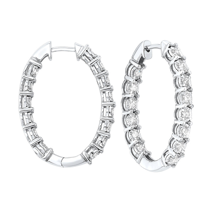 14Kt White Gold Diamond 1Ctw Earring