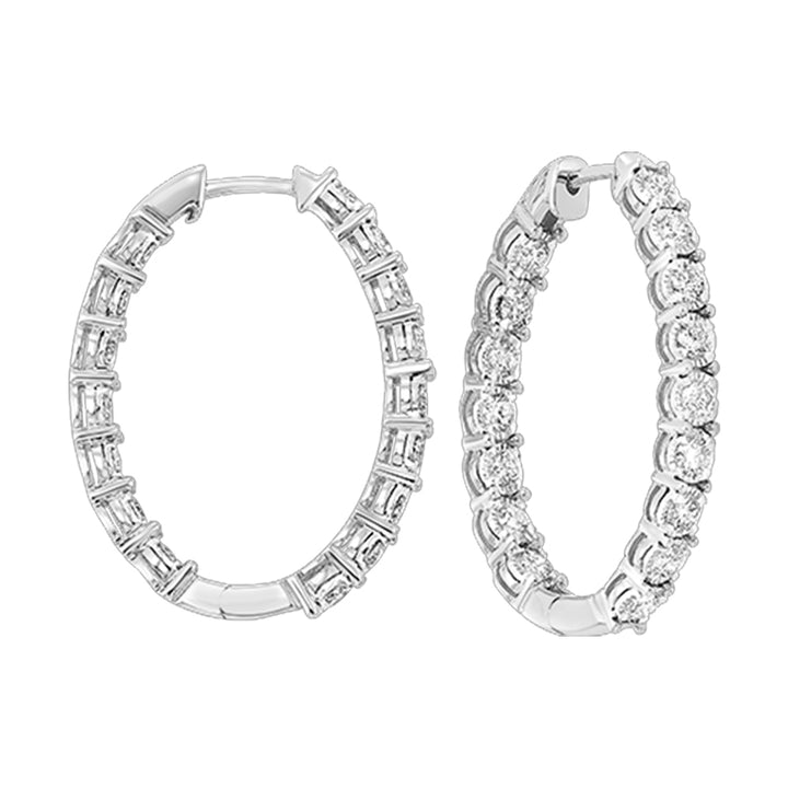 14Kt White Gold Diamond 1/2Ctw Earring