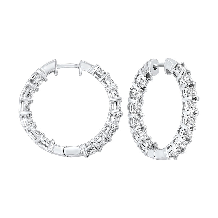 14Kt White Gold Diamond 1Ctw Earring