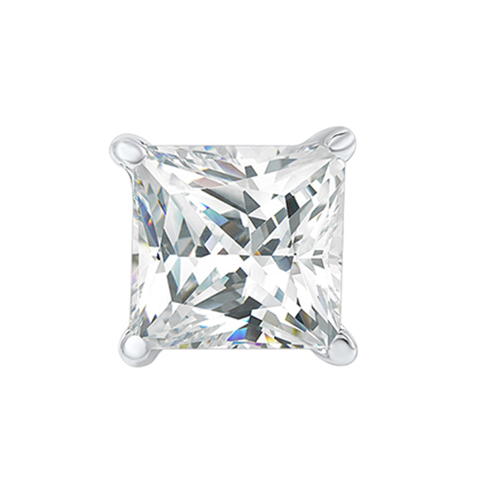 14Kt White Gold Diamond 1Ctw Earring