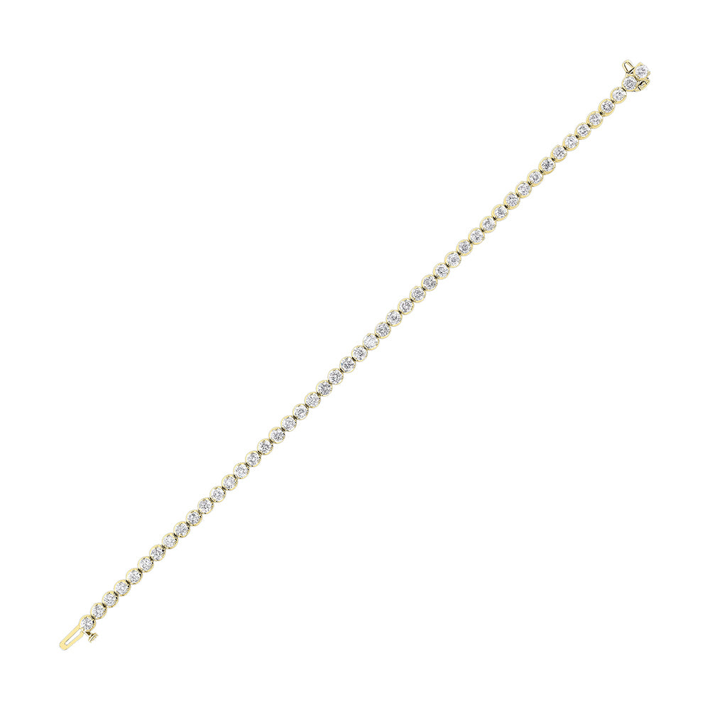 14Kt Yellow Gold Diamond 5Ctw Bracelet