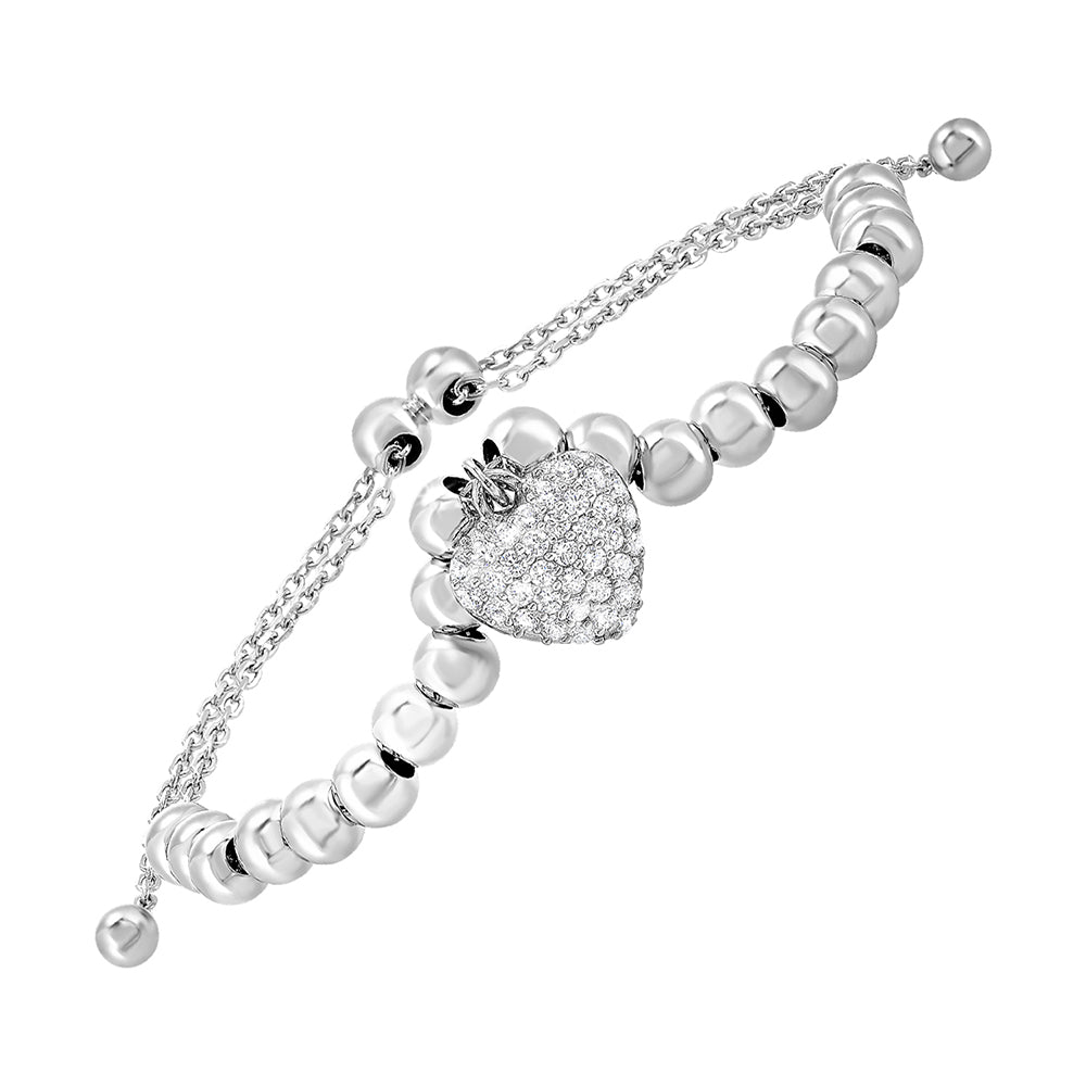 Silver White Bracelet