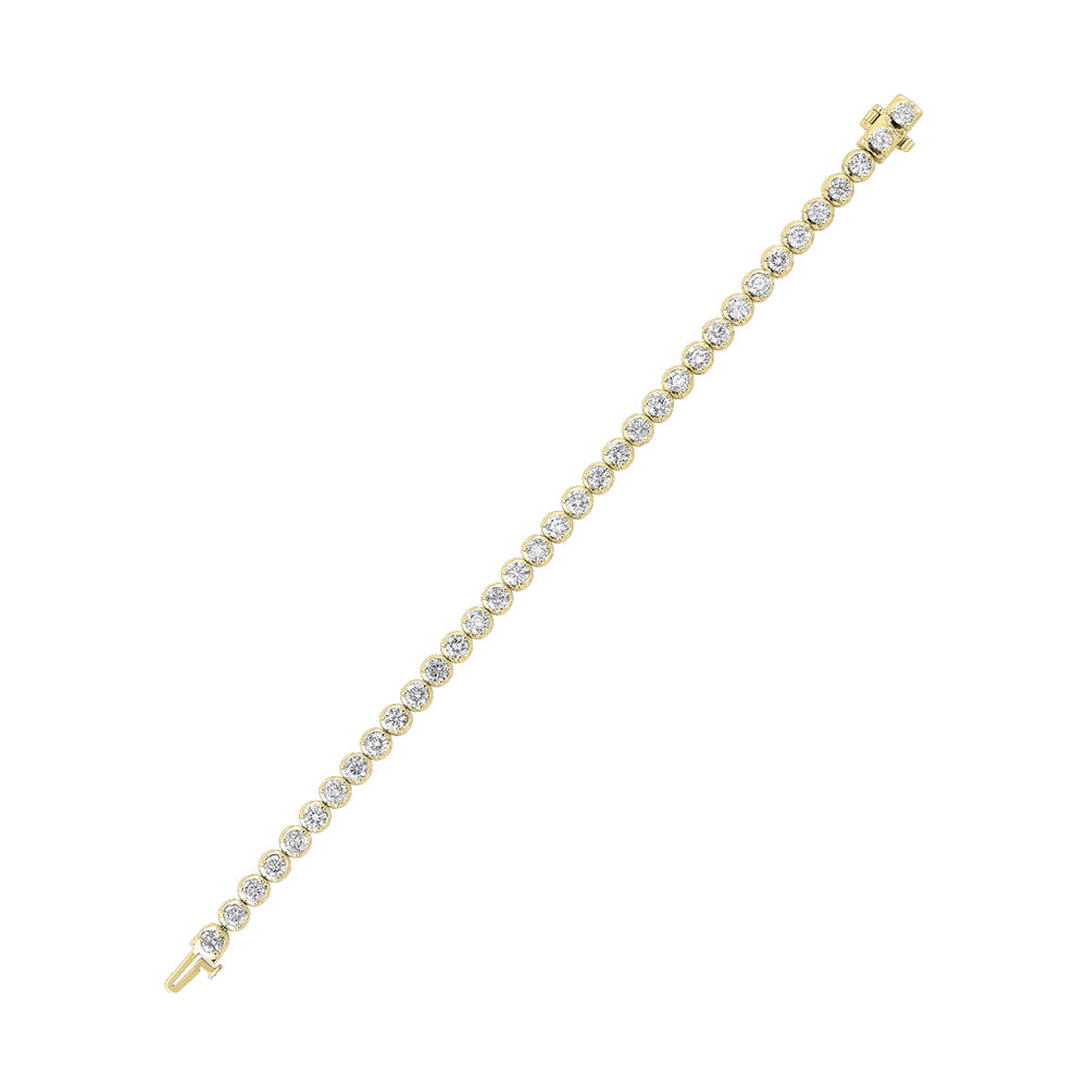 14Kt Yellow Gold Diamond 7Ctw Bracelet