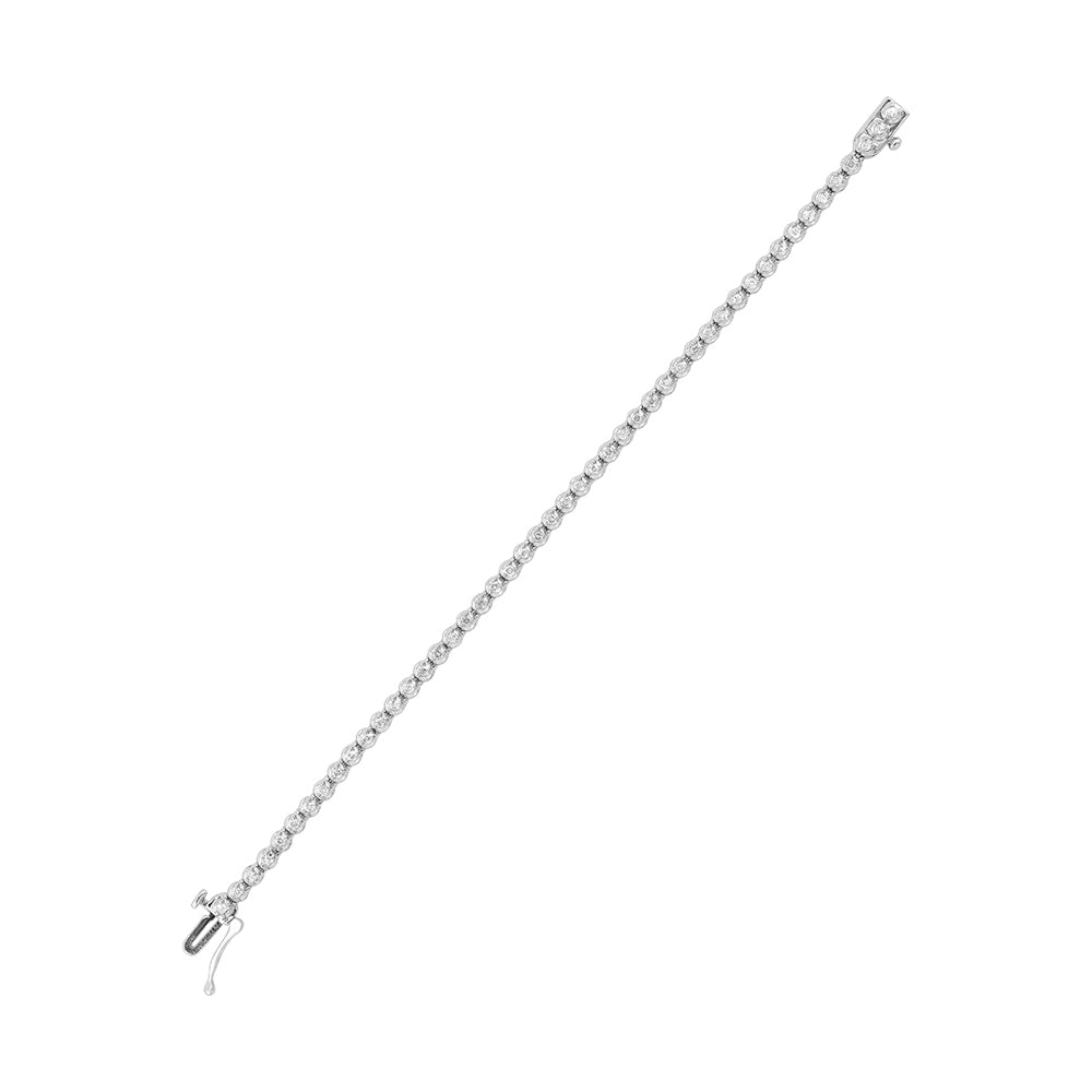 14Kt White Gold Diamond 4Ctw Bracelet