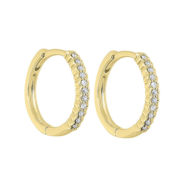14Kt Yellow Gold Diamond 1/7Ctw Earring