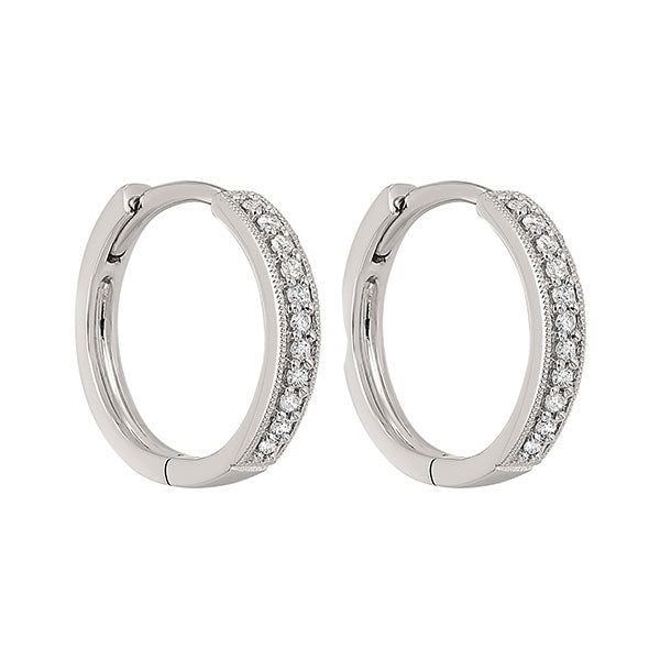 14Kt White Gold Diamond 1/7Ctw Earring