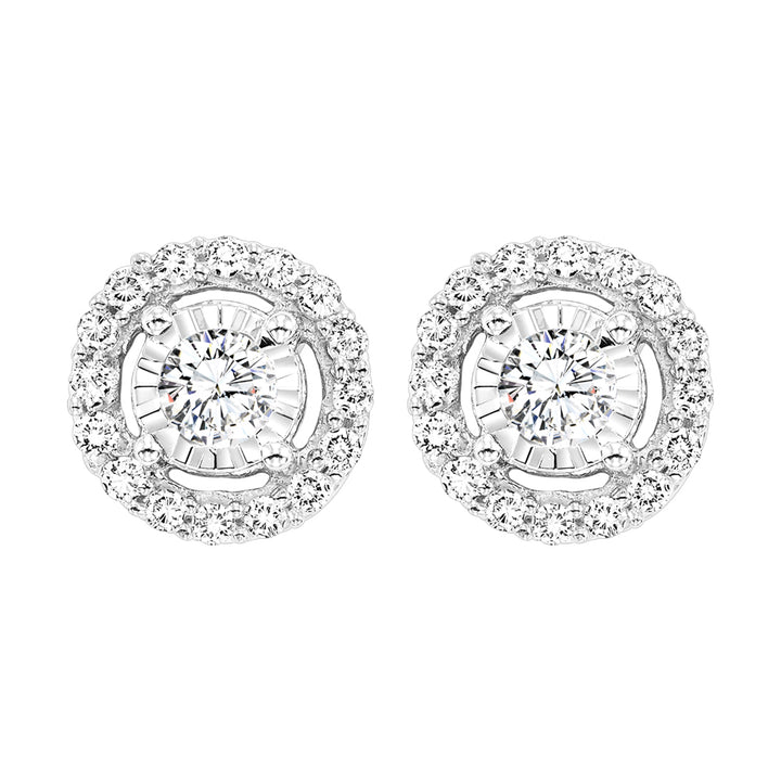 14Kt White Gold Diamond 1/3Ctw Earring