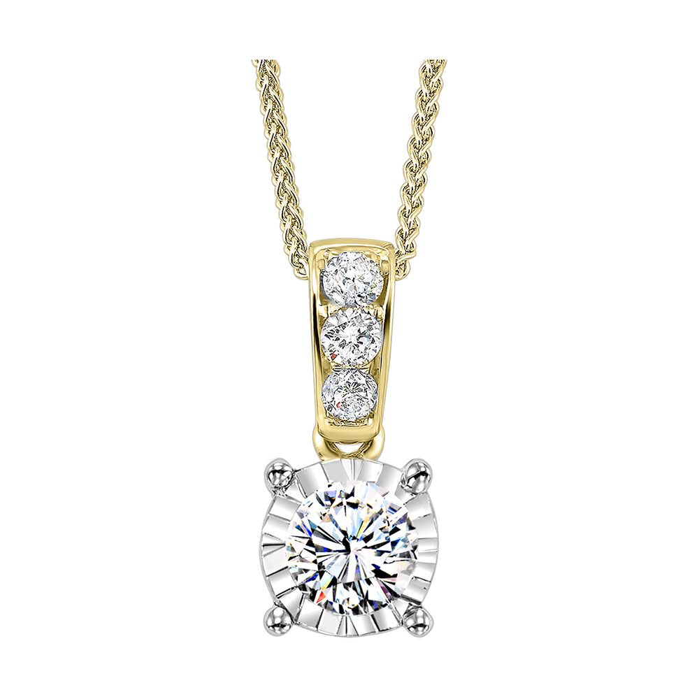 14Kt Yellow Gold Diamond 3/4Ctw Pendant