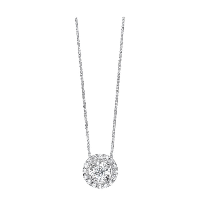 14Kt White Gold Diamond 1/3Ctw Pendant