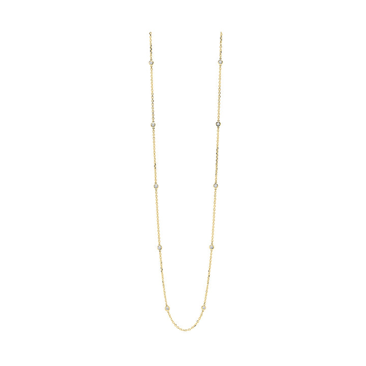 14Kt Yellow Gold Diamond 1/4Ctw Necklace