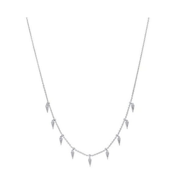 Silver Diamond 1/10Ctw Necklace