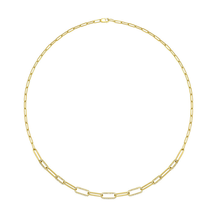 14Kt Yellow Gold Diamond 1/2Ctw Necklace