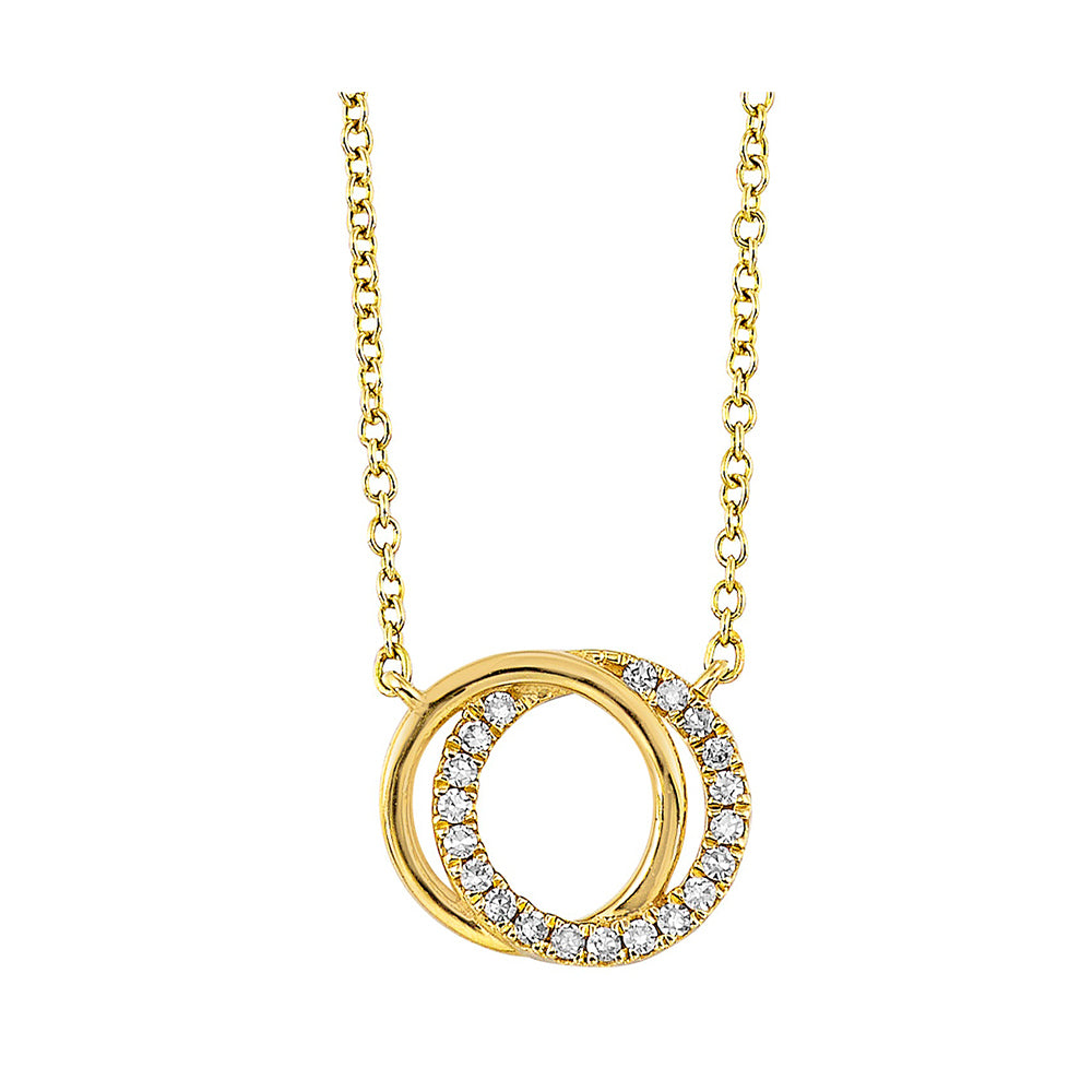 14Kt Yellow Gold Diamond 1/20Ctw Pendant