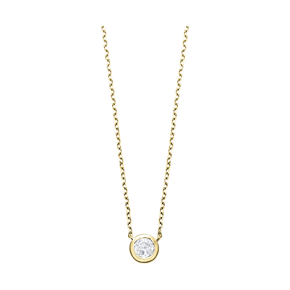 14Kt Yellow Gold Diamond 1/10Ctw Pendant
