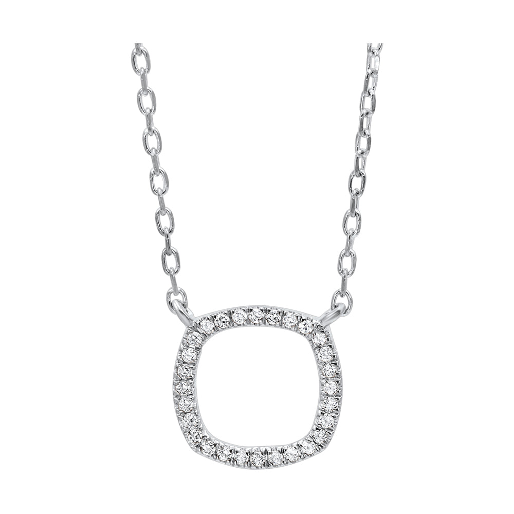 14Kt White Gold Diamond 1/20Ctw Pendant